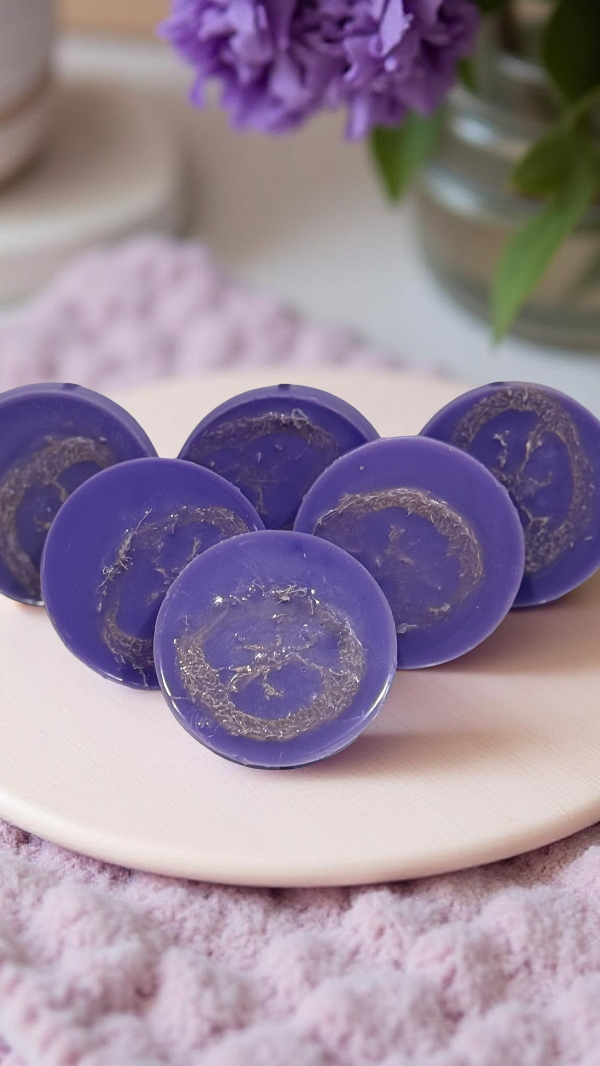 Lavender Soap Bar Rounds