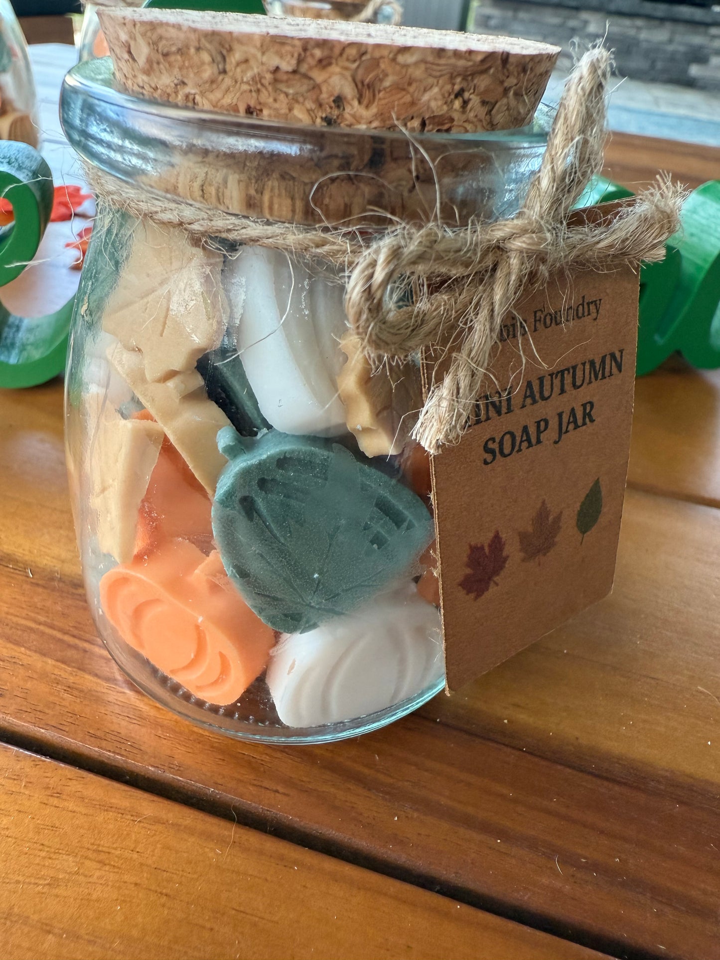 Mini Autumn Soap Jar